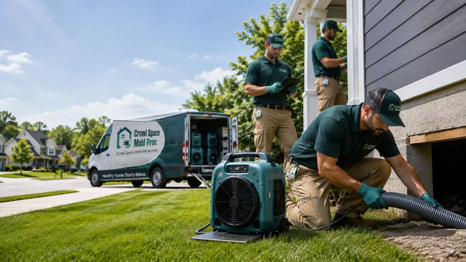 Crawl Space Mold Removal in Branch, MI